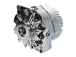 Alternator; 100 AMP; GM 1 Wire Style; Machined Pulley; Chrome Finish; 100% New