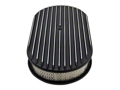 Aluminum Black 15'' Air Cleaner Paper Filter, Full Finned