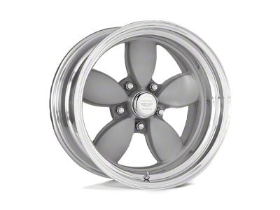 American Racing Classic 200S Vintage Silver Center with Polished Barrel Wheel; Rear Only; 15x10; -13mm Offset (67-69 Camaro)