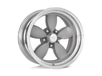 American Racing Classic 200S Vintage Silver Center with Polished Barrel Wheel; Rear Only; 15x10; -25mm Offset (67-69 Camaro)