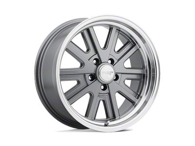 American Racing 427 Mono Cast Mag Gray Machined Wheel; 15x7; -16mm Offset (67-69 Camaro)