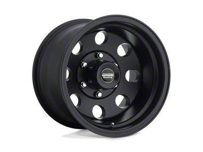 American Racing Baja Satin Black Wheel; 15x7; -6mm Offset (67-69 Camaro)