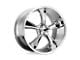 American Racing BLVD Chrome Wheel; 18x9.5; 0mm Offset (67-69 Camaro)