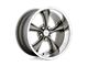 American Racing Boss TT Graphite with Diamond Cut Lip Wheel; 18x9.5; -4mm Offset (67-69 Camaro)