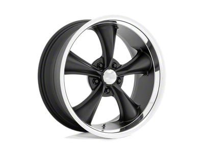 American Racing Boss TT Textured Black with Diamond Cut Lip Wheel; 18x8; 2mm Offset (67-69 Camaro)