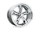 American Racing Classic Torq Thrust II PVD Chrome Wheel; Rear Only; 15x10; -44mm Offset (67-69 Camaro)