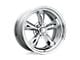 American Racing Classic Torq Thrust II PVD Chrome Wheel; 15x7; -6mm Offset (67-69 Camaro)