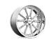 American Racing Rodder Chrome Wheel; 17x8; 0mm Offset (67-69 Camaro)