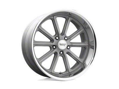 American Racing Rodder Vintage Silver with Diamond Cut Lip Wheel; 20x9.5; 0mm Offset (67-69 Camaro)