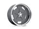 American Racing Salt Flat Mag Gray Center with Polished Barrel Wheel; 18x8; 14mm Offset (67-69 Camaro)