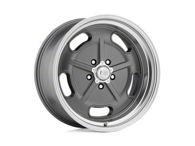 American Racing Salt Flat Mag Gray with Diamond Cut Lip Wheel; 17x7; 0mm Offset (67-69 Camaro)