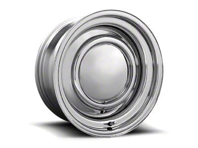 American Racing Smoothie Chrome Steel Wheel; Rear Only; 15x10; -38mm Offset (67-69 Camaro)