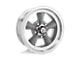 American Racing Torq Thrust D Gray with Machined Lip Wheel; Rear Only; 15x10; -44mm Offset (67-69 Camaro)