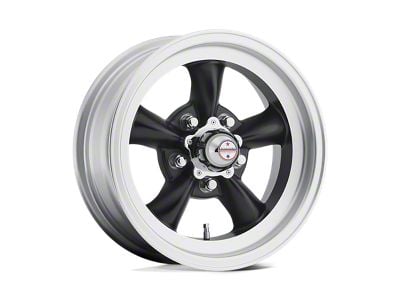 American Racing Torq Thrust D Satin Black with Machined Lip Wheel; 14x6; -2mm Offset (67-69 Camaro)