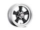 American Racing Torq Thrust D Satin Black with Machined Lip Wheel; Rear Only; 15x10; -44mm Offset (67-69 Camaro)