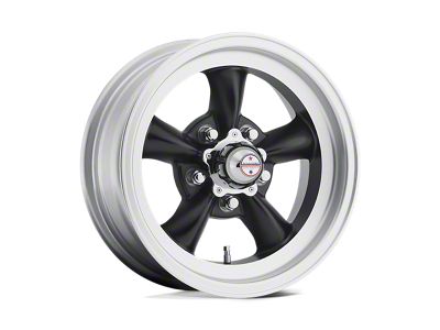 American Racing Torq Thrust D Satin Black with Machined Lip Wheel; 15x7; -6mm Offset (67-69 Camaro)