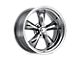 American Racing Torq Thrust II PVD Chrome Wheel; 15x6; -6mm Offset (67-69 Camaro)