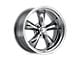 American Racing Torq Thrust II PVD Chrome Wheel; 17x7; 0mm Offset (67-69 Camaro)