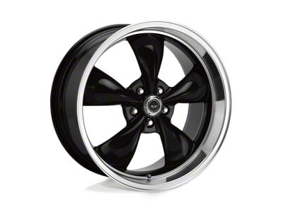 American Racing Torq Thrust M Gloss Black with Machined Lip Wheel; 17x8; 0mm Offset (67-69 Camaro)