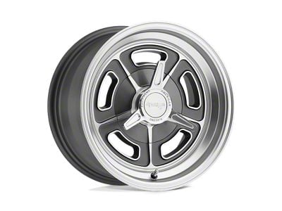 American Racing VN502 Mag Gray Machined Wheel; Rear Only; 15x10; -32mm Offset (67-69 Camaro)