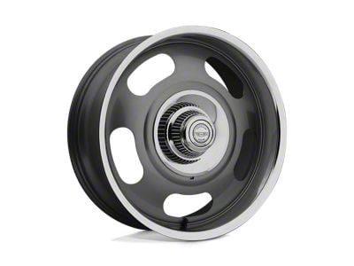 American Racing VN506 Mag Gray Center with Polished Lip Wheel; 17x7; 0mm Offset (67-69 Camaro)