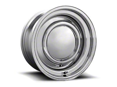 American Racing Smoothie Chrome Steel Wheel; Rear Only; 15x10; -38mm Offset (70-81 Camaro)