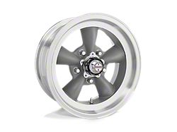 American Racing Torq Thrust D Gray with Machined Lip Wheel; 15x6 (70-81 Camaro)