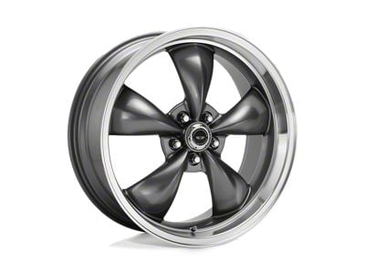 American Racing Torq Thrust M Anthracite with Machined Lip Wheel; 17x7; 0mm Offset (70-81 Camaro)