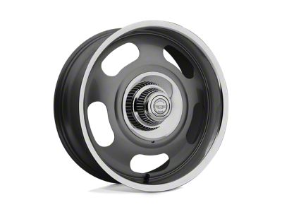 American Racing VN506 Mag Gray Center with Polished Lip Wheel; 17x7; 0mm Offset (70-81 Camaro)