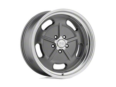 American Racing Salt Flat Mag Gray with Diamond Cut Lip Wheel; 22x8.5; 0mm Offset (82-92 Camaro)