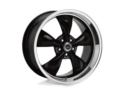 American Racing Torq Thrust M Gloss Black with Machined Lip Wheel; 17x8; 0mm Offset (82-92 Camaro)