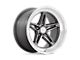 American Racing Groove Anthracite with Diamond Cut Lip Wheel; 18x7; 0mm Offset (63-67 Corvette C2)