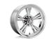 American Racing TT O Polished Wheel; 15x7; -6mm Offset (63-67 Corvette C2)