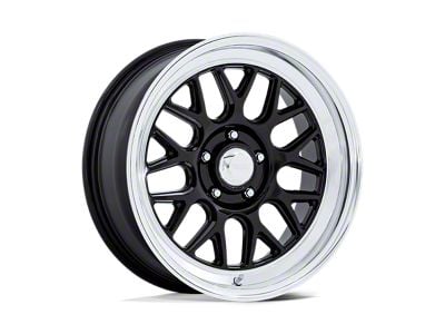 American Racing G-Force Gloss Black with Diamond Cut Lip Wheel; 18x8; 0mm Offset (68-82 Corvette C3)