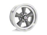 American Racing Torq Thrust D Gray with Machined Lip Wheel; 15x8.5; -25mm Offset (68-82 Corvette C3)