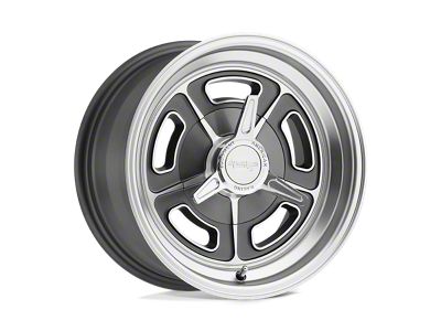 American Racing VN502 Mag Gray Machined Wheel; 15x7; 0mm Offset (68-82 Corvette C3)