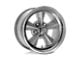 American Racing VNT70R Gunmetal with Polished Lip Wheel; 17x9; 0mm Offset (84-96 Corvette C4)