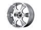 American Racing Dagger Silver Machined Wheel; 17x8 (64-73 Mustang)