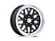 American Racing G-Force Gloss Black with Diamond Cut Lip Wheel; 17x7; 0mm Offset (64-73 Mustang)