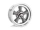 American Racing Torq Thrust D Gray with Machined Lip Wheel; 14x6; -2mm Offset (64-73 Mustang)