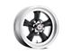 American Racing Torq Thrust D Satin Black with Machined Lip Wheel; 14x6; -2mm Offset (64-73 Mustang)