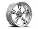 American Racing Torq Thrust II Polished Wheel; 14x7; 0mm Offset (64-73 Mustang)