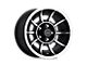 American Racing Vector Satin Black Machined Wheel; 15x7; 0mm Offset (64-73 Mustang)