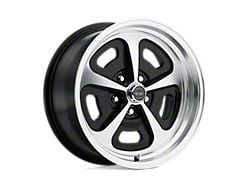 American Racing VN501 Gloss Black Machined Wheel; 17x8; 0mm Offset (64-73 Mustang)