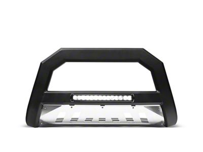 Armordillo AR Series Bull Bar with LED Light Bar and Aluminum Skid Plate; Matte Black (98-00 C2500, K2500)