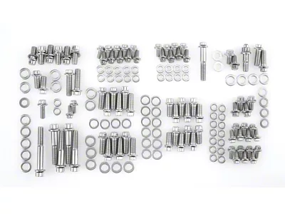 ARP 350-455 Pontiac Engine and Accessory Bolt Kit; Stainless Steel 12-Point