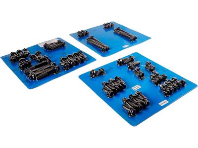 ARP Small Block 305-350 CID Chevy Engine and Accessory Bolt Kit; Black Oxide 12-Point