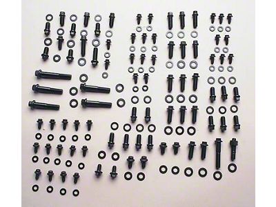 ARP LS Gen III Chevy Engine and Accessory Bolt Kit; Black Oxide Hex (98-02 5.7L Firebird)