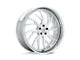 Asanti AF862 Brushed Wheel; Left Directional; Rear Only; 24x10; -20mm Offset (67-69 Camaro)