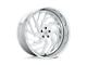 Asanti AF864 Brushed Wheel; Left Directional; Rear Only; 24x10; -20mm Offset (67-69 Camaro)